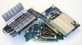 eVGA GeForce 7300 GT review vs asus en7600gs 512 mb vs point of view 7600gs vs x1600xt performance , overclocking and benchmark