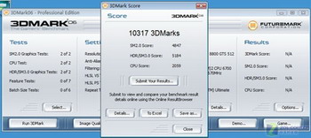 8800 GTS 3d score