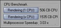 ASUS P5E3 Cinebench