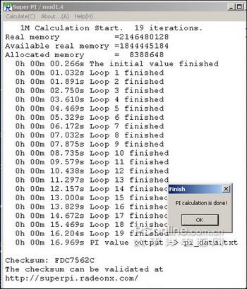 ASUS P5E3 Super Pi