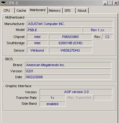Asus P5b- e chipset P965 stepping C2