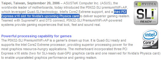asus P5N32-SLI  premium/ wiFi-AP review sli phsics motherboard