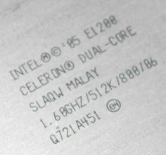 Celeron E1200 overclock 