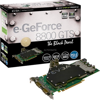 EVGA e-geForce 8800 GTS Black Pearl 512 mb