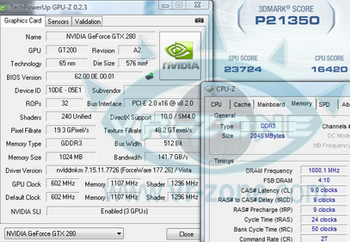 GeForce GTX 280 3 way sli 