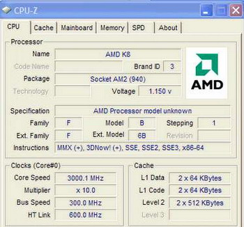 athlon X2 BE -2350 (2.1 GHz) 