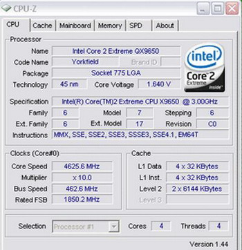 nForce 790i Ultra SLI overclocking quad core