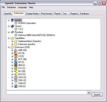 OpenGL Extension Viewer v.3.02