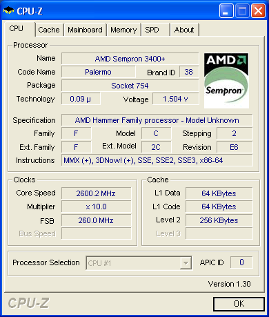 sempron 3400+ overclocking - overclock